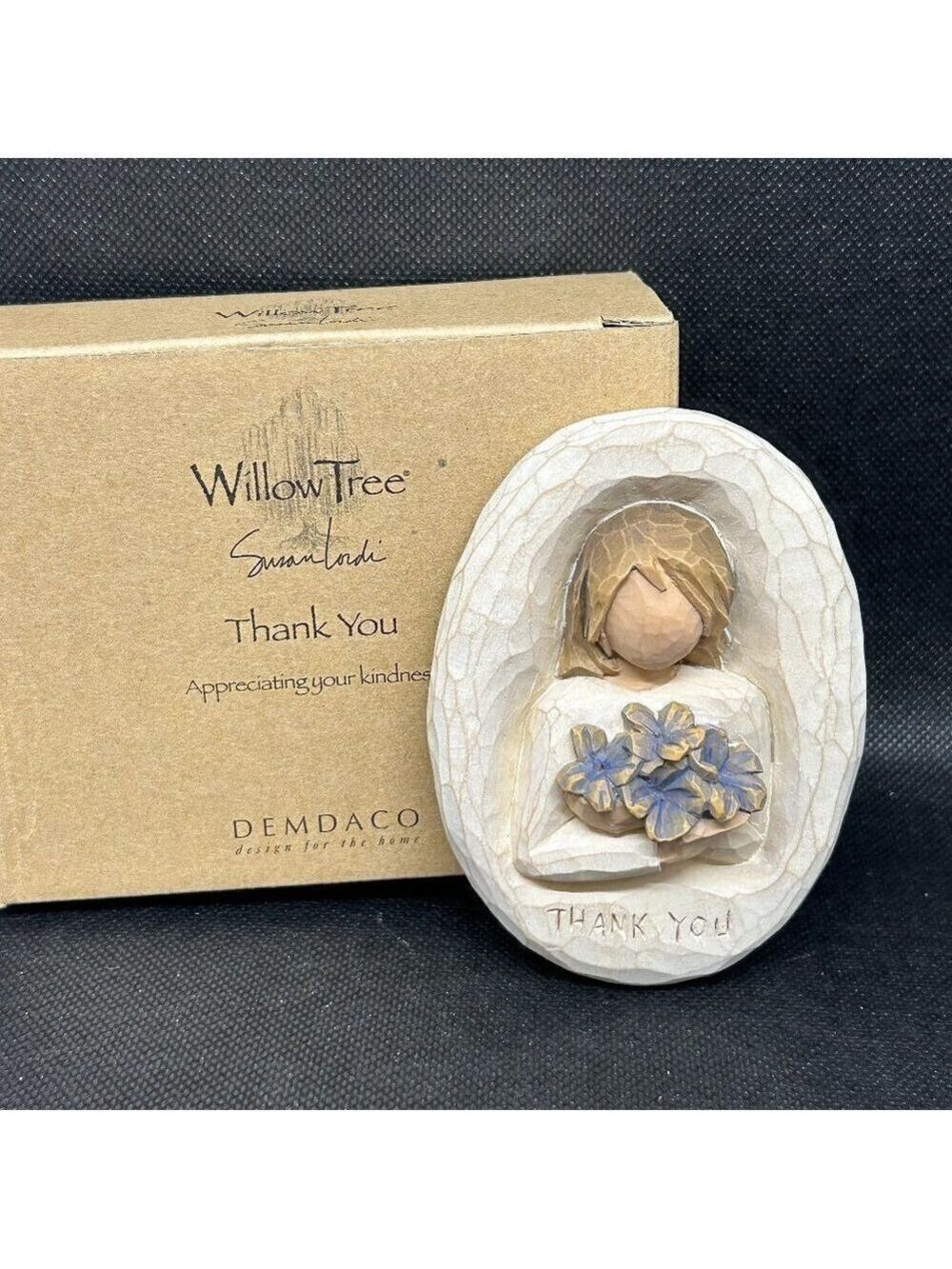 New in box Willow Tree- "Thank you" plaque